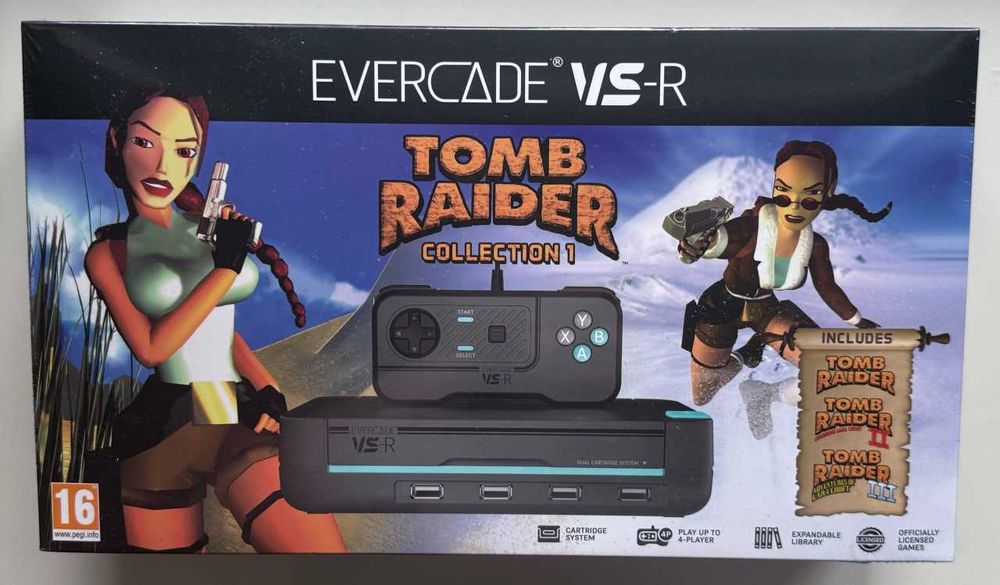 Ігрова консоль Evercade VSR + картридж Tomb Raider Collection 1