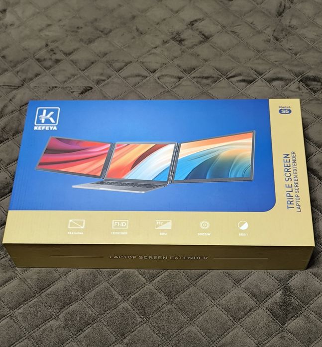 Монітор портативний KEFEYA S5 15,6" 1080P з повербанком, новий.