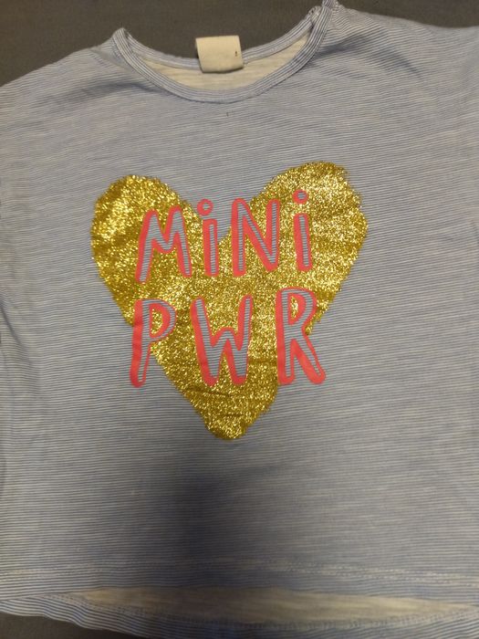 Bluzka H&M rozmiar 9-12 miesięcy rozmiar 80 dla. dziewczynki, złoto