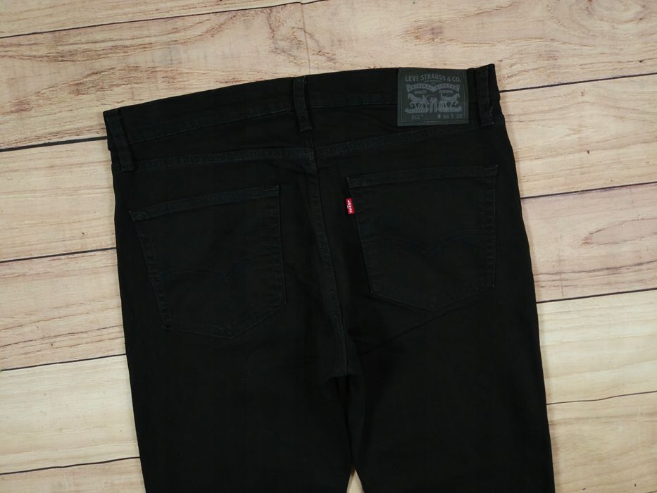 LEVI'S 511 Spodnie Jeans Czarne Męskie r. 36/32