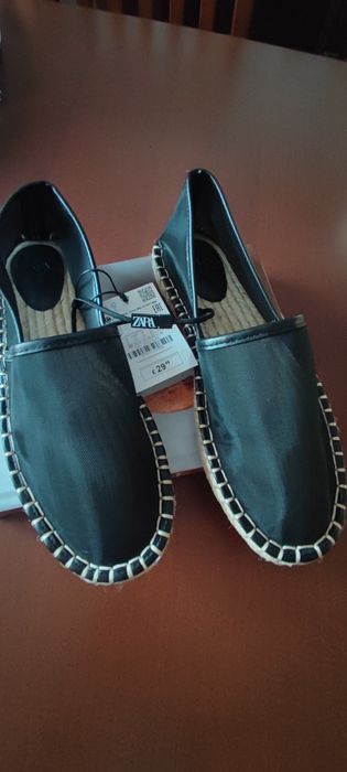 Espadryle czarne Zara