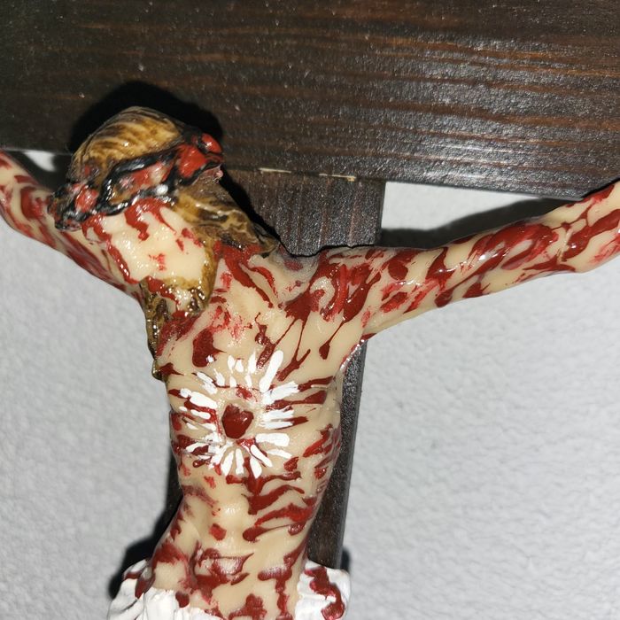 Krzyż Pasyjny Serca Jezusowego Końca Czasów 33cm