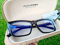 Okulary zerówki do komputera marki Polarzone nowe modne