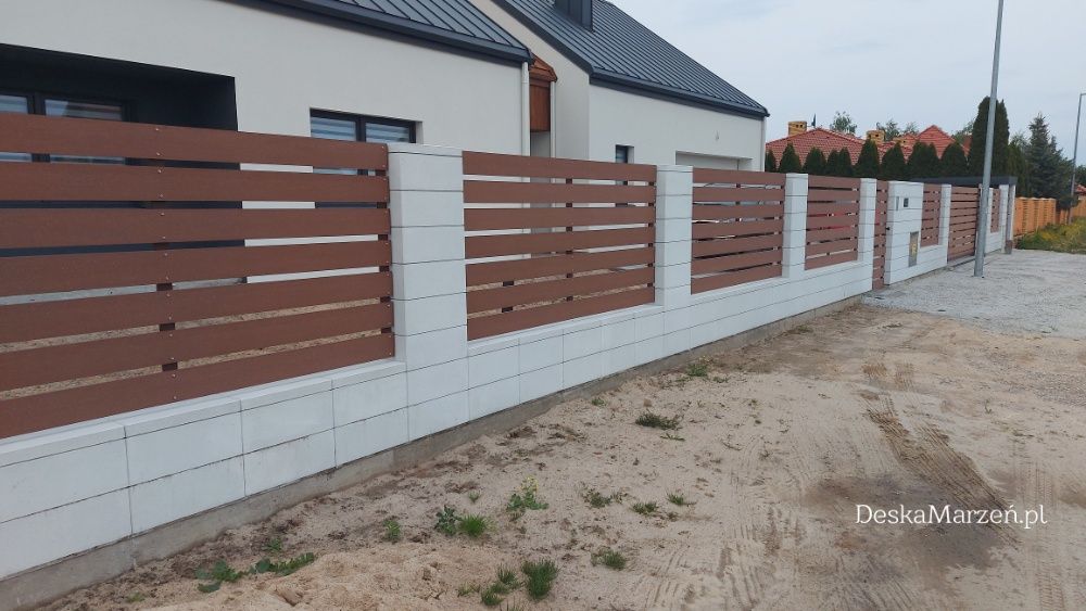 Sztachety kompozytowe, deska ogrodzeniowa WPC, ogrodzenia kompozytowe