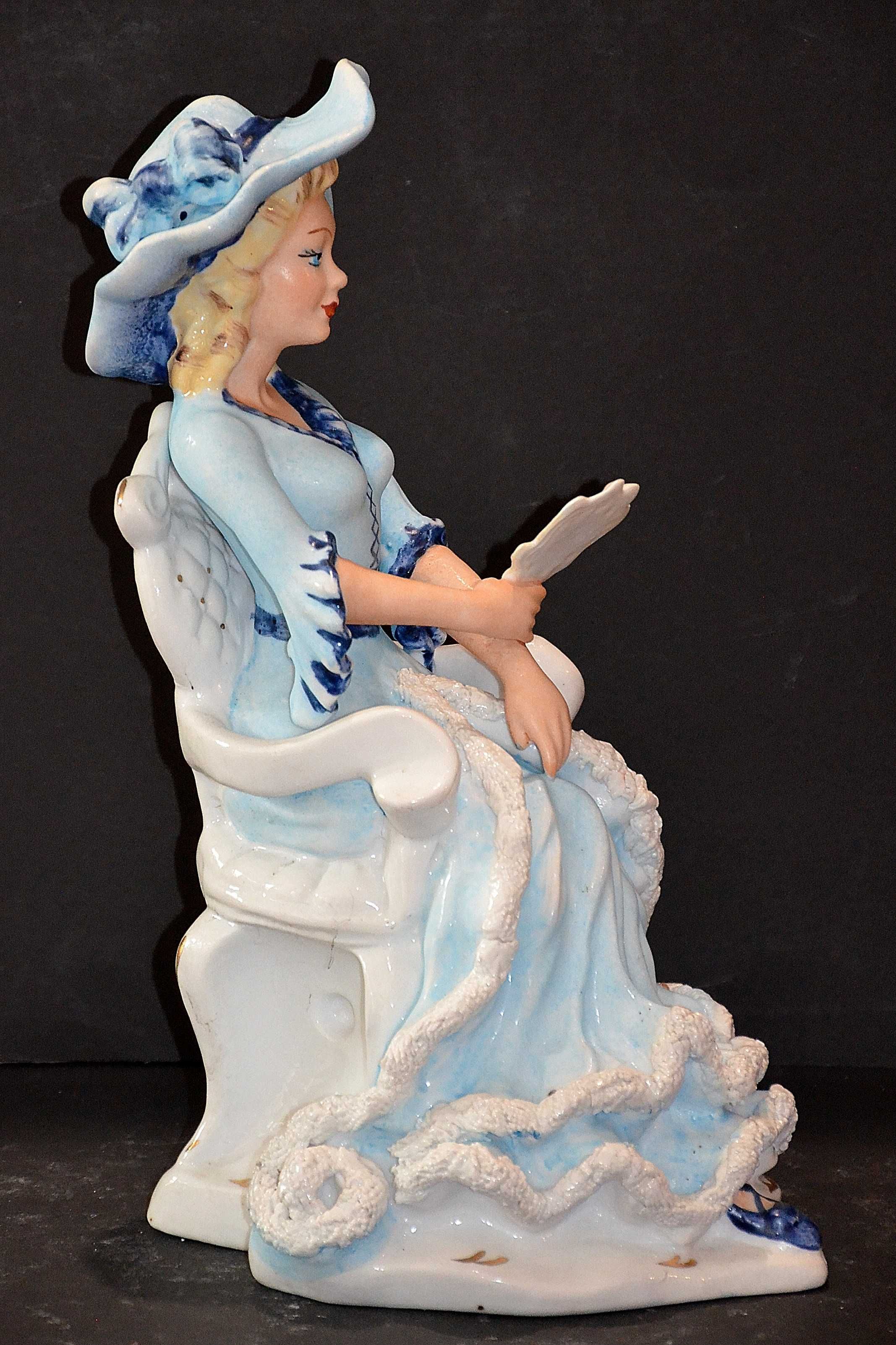 Roceram porcelana figurka Amalia 2 kolory do kolekcji 28 cm