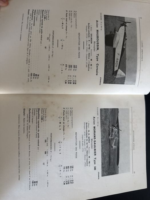 Livro L’ANNÉE AÉRONAUTIQUE ano 1933 ate 1934
