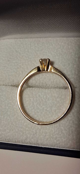 Pierścionek zaręczynowy 0,19 CT, złoto 585, r.13, Aclari Diamonds