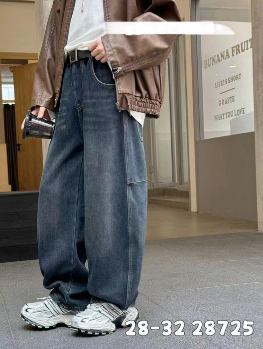 Широкі утеплені джинси на флисі скейтери баггі baggy теплые джинсы