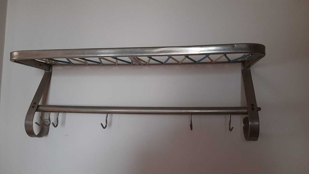 Wieszak vintage PRL na ścianę