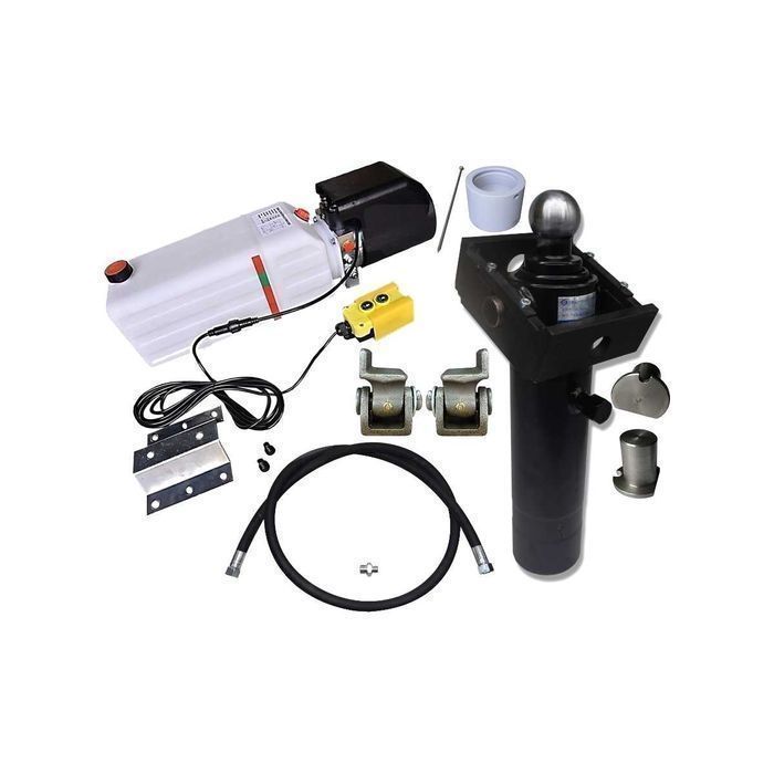 Hydraulika wywrotu 2m 520 5T 12V KIPRA PRZYCZEPKI + ZAWIASY [7243]