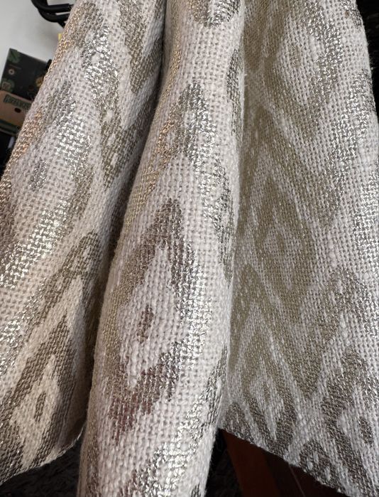 3 nowe poszewki ozdobne na poduszki beż złoty ok 45x45 nowe