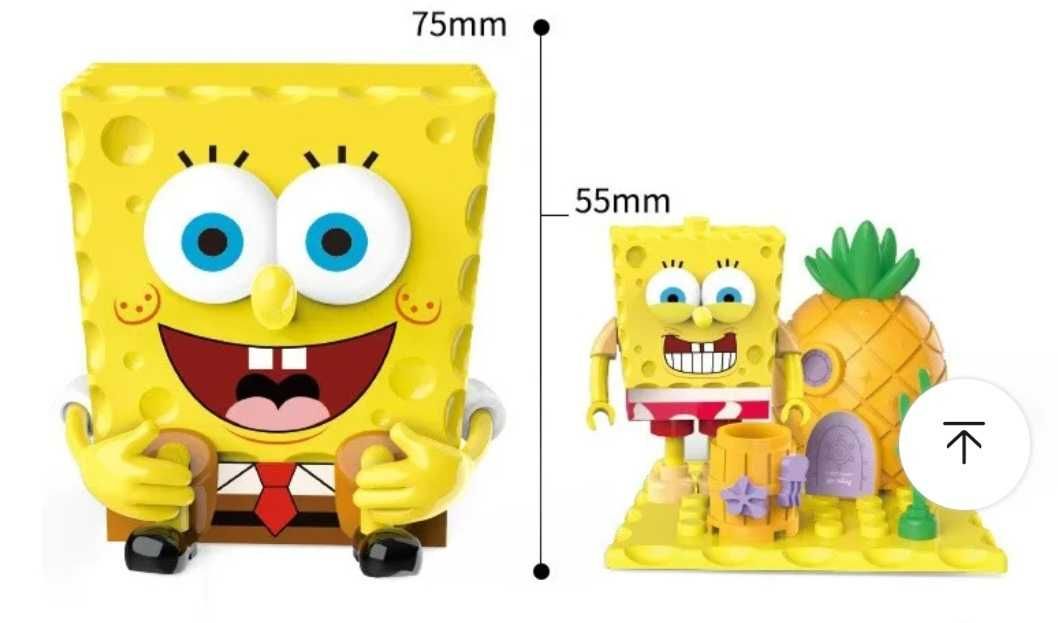 Nowy zestaw figurka i klocki Spongebob Kanciastoporty Patryk