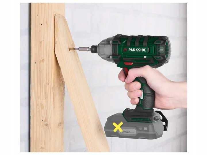 PARKSIDE Akumulatorowy klucz udarowy PDSSA 20-Li B2 20 V + WALIZKA