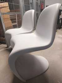 Krzesła krzesło nowoczesne,białe,sztaplowane