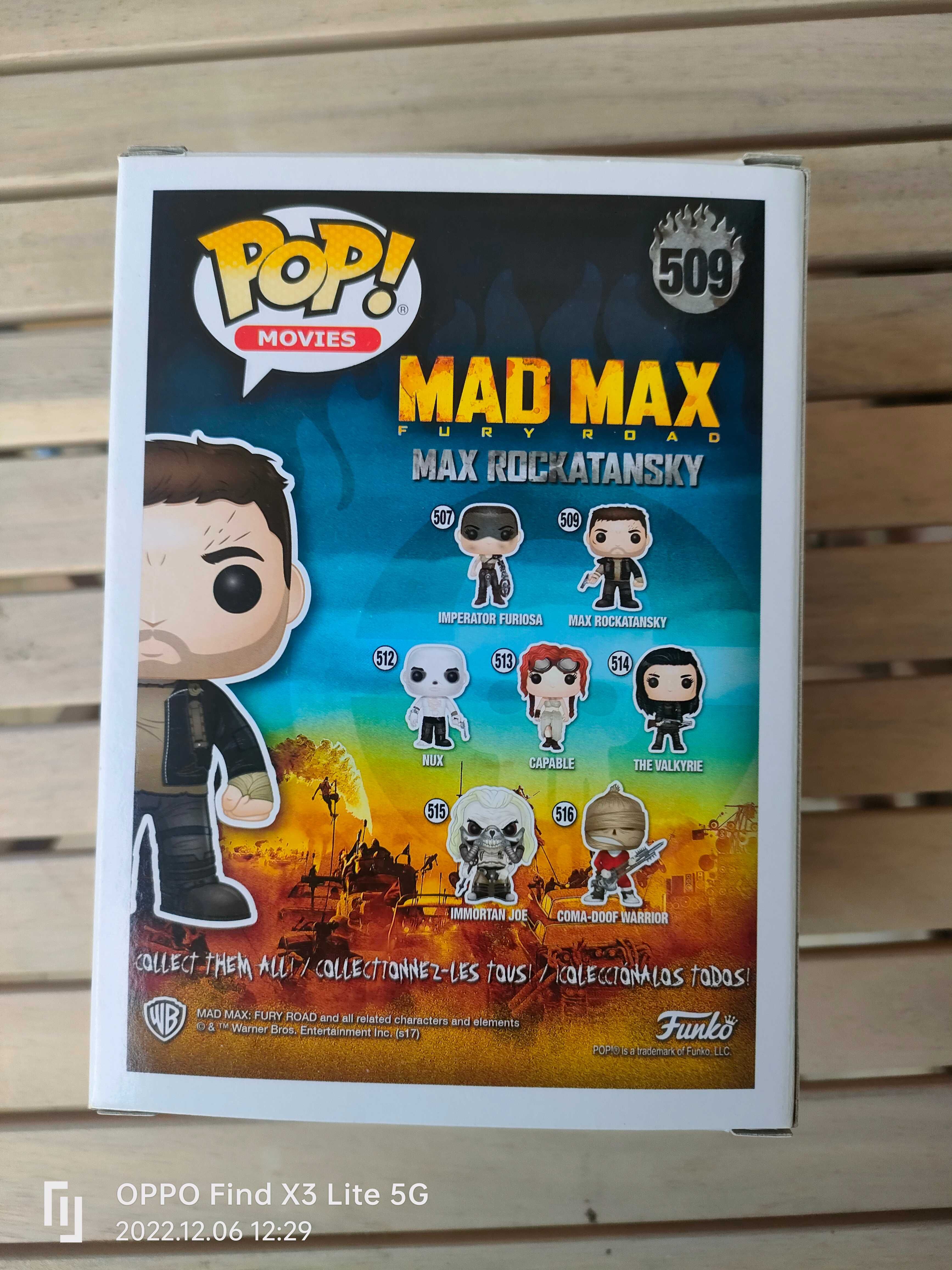 Funko Pop Movies Mad Max Fury Road
Max Rockatansky