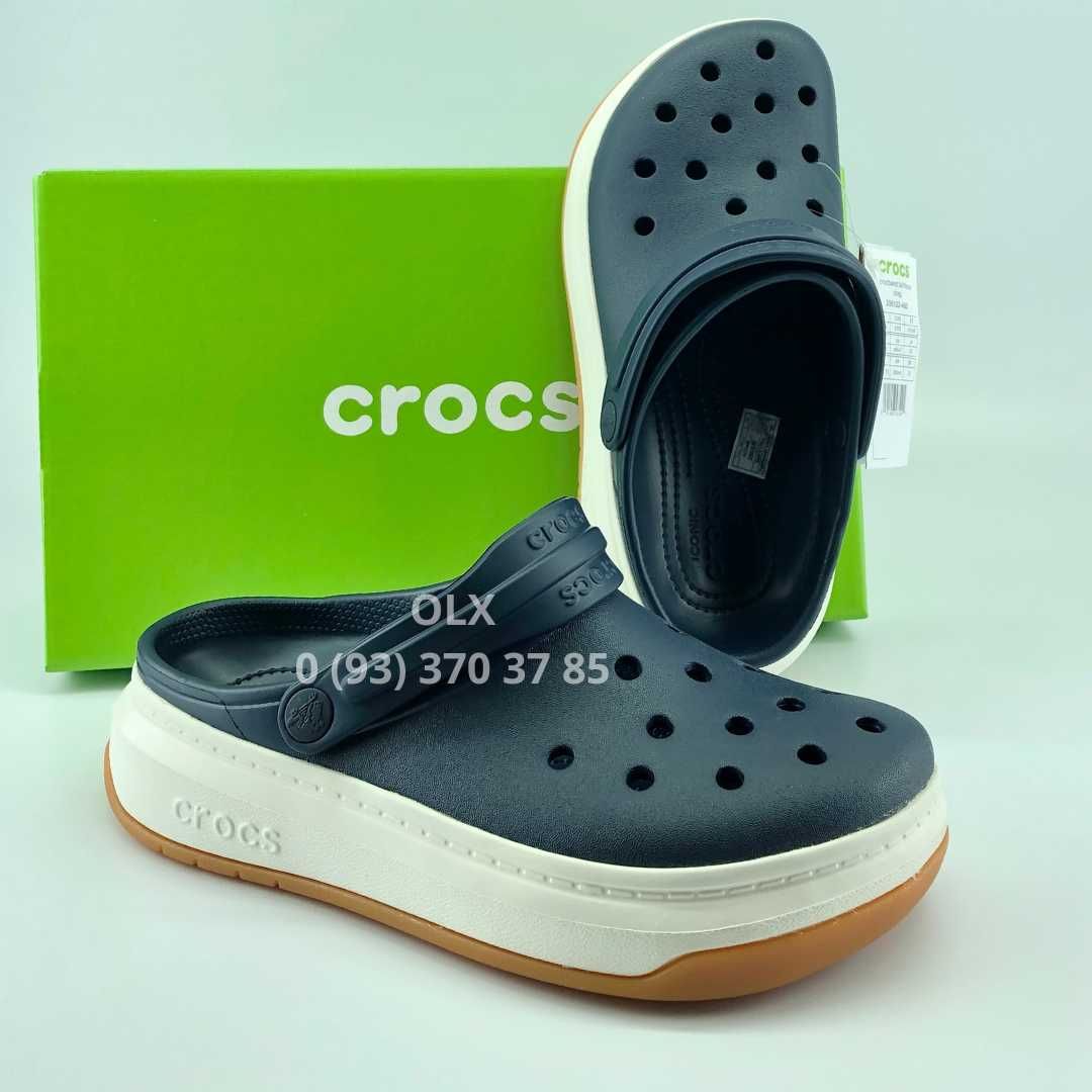 Крокси Жіночі Чоловічі Crocs Crocband Full Force White Білі Чорні Сірі