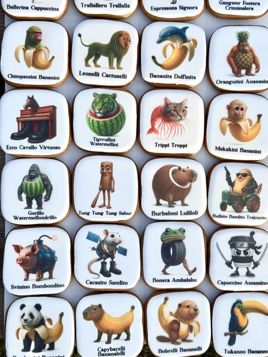 Пряники Меми (Italian Brainrot Memes) - Балеріна Капучіна та інші