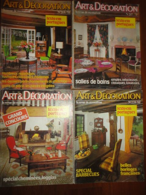 Revistas "Votre Maison" "Art et Décoration" Decoração TextosPortugues