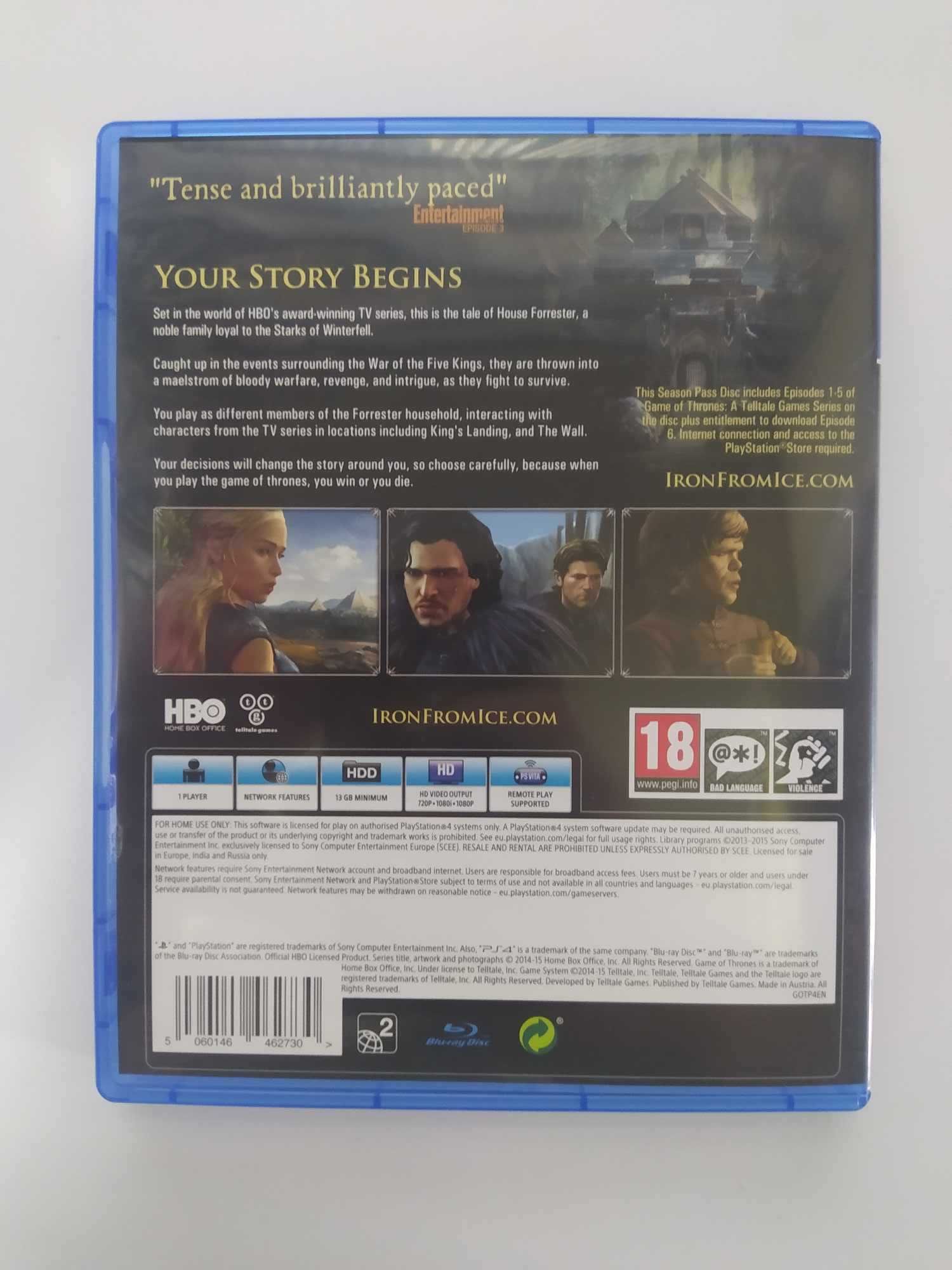Game of Thrones: A Telltale Games Series PS4