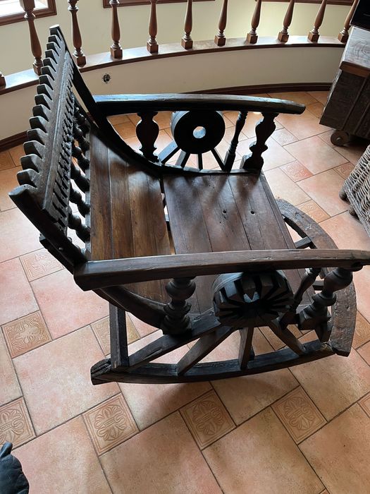 Baloiço vintage madeira antiga