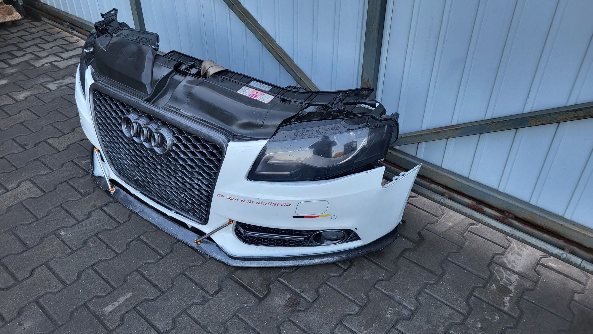 Przód audi a4 b8 xenon tuning wzmocnienie spryskiwacz