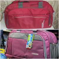Новая дорожная сумка TONGSHENG 62x39x25 ткань нейлон цвет бордовый