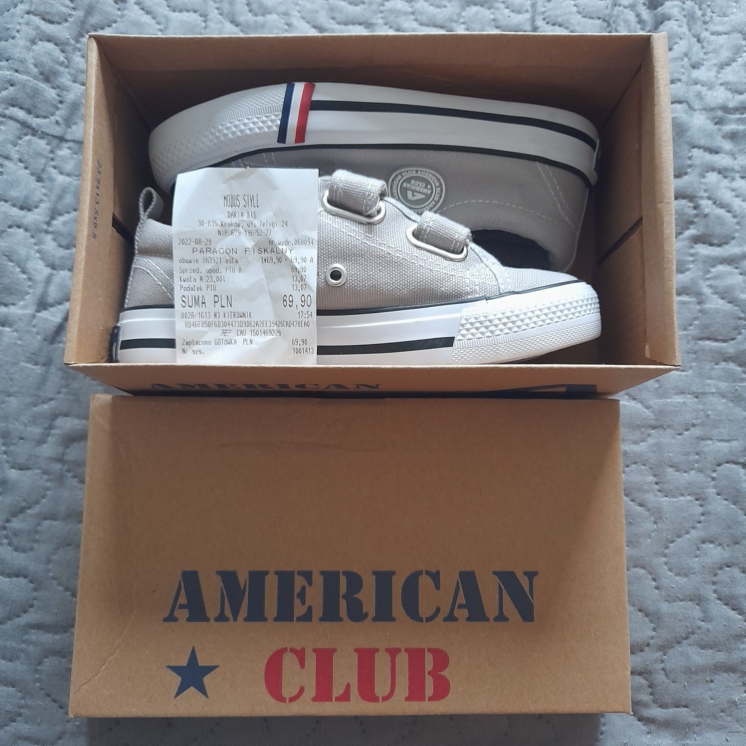 Nowe trampki American Club 30 rzep gwarancja