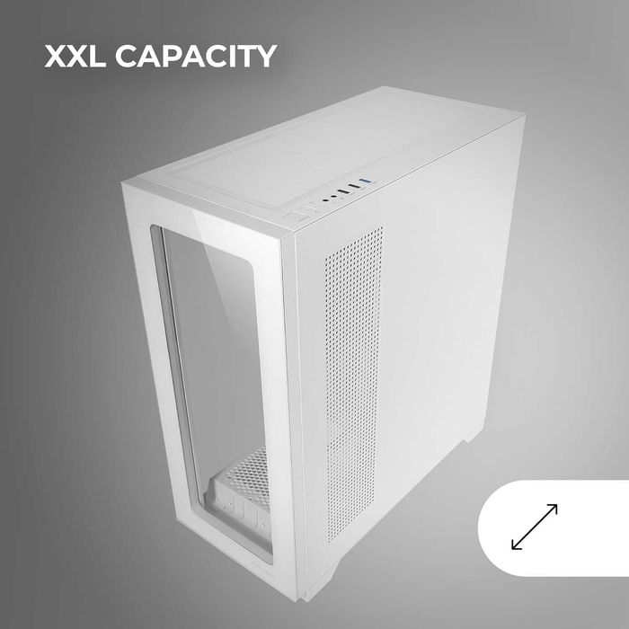 корпус пк MC-XP Подвійне загартоване скло