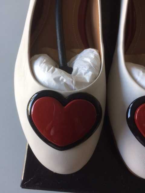 Baleriny damskie Kazar serce wesele