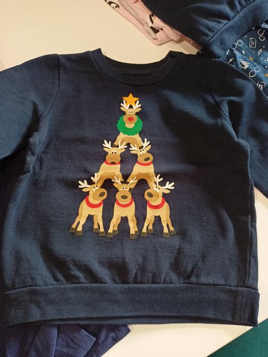 Sweterki unisex 110/116 2szt