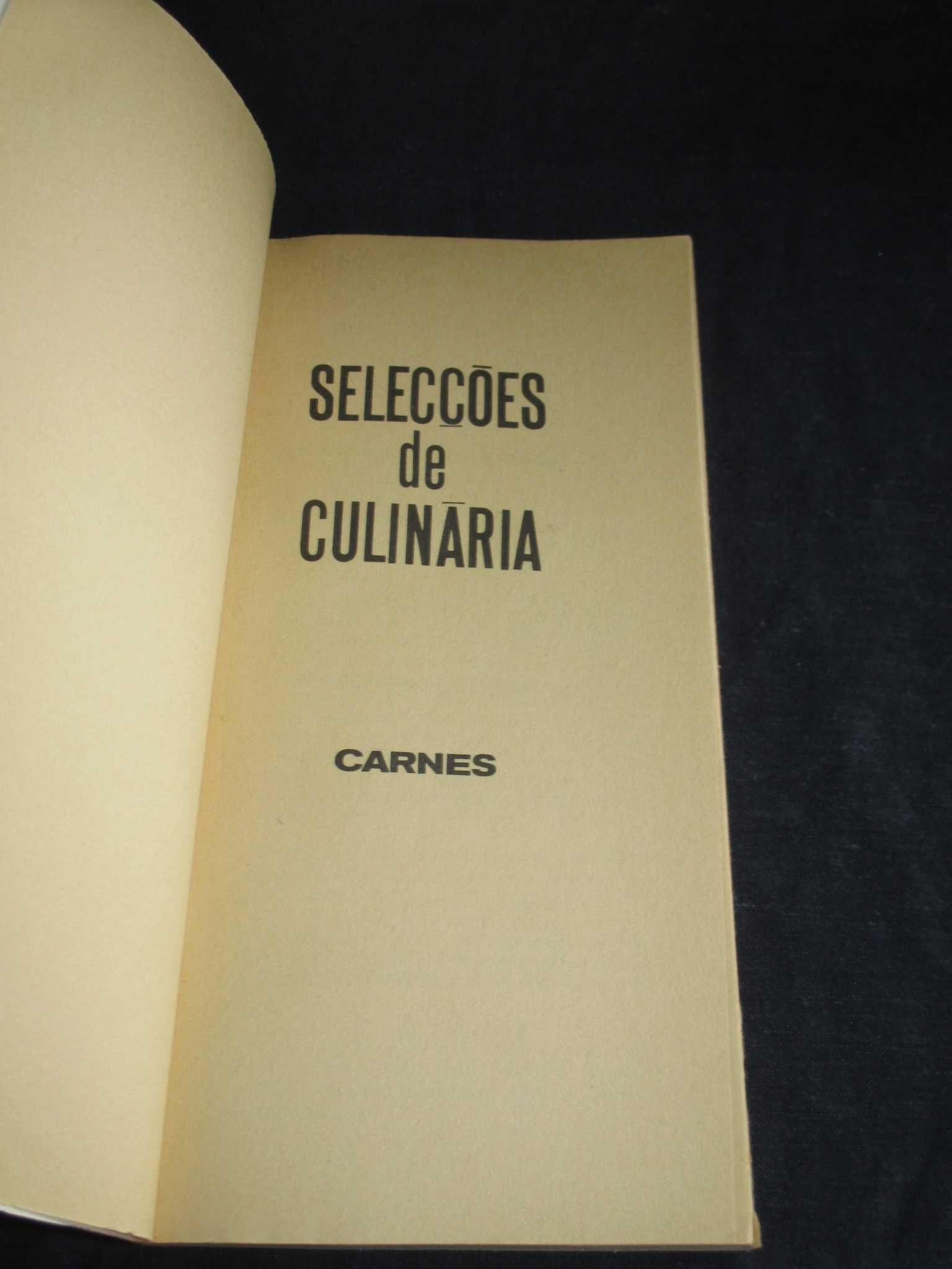 Livro Selecções de Culinária Carnes Sunil 1ª edição 1969