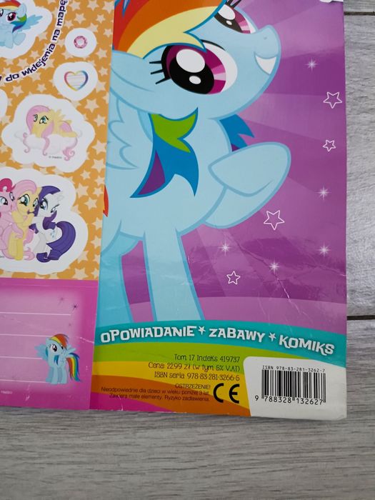 Zestaw magazynów My Little Pony 9 sztuk naklejki domki gazeta MLP