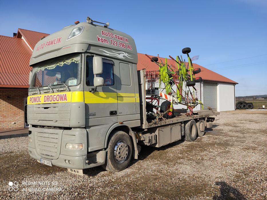 Transport maszyn rolniczych Pomoc Drogowa ,laweta