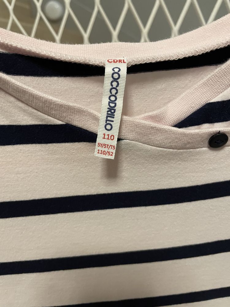 Komplet Sukienka Coccodrillo i sweterek 110