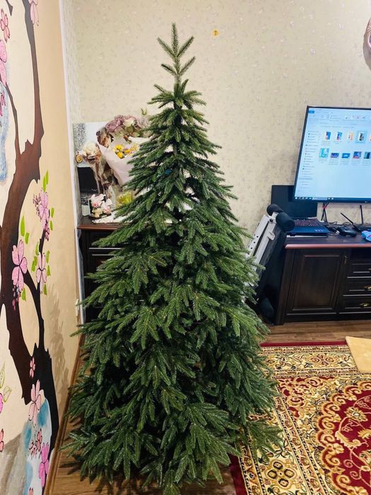 Штучна ялинка лита та пвх- Густі гілки, топ якість, різні розміри