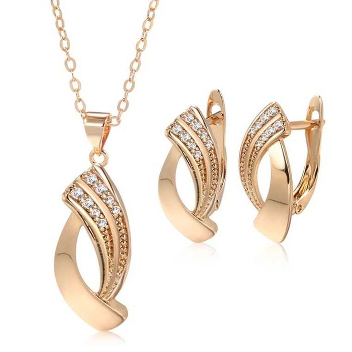 Naszyjnik+Kolczyki Gratis ! Pozłacany585 PROMOCJA ! :)+Gratisy!