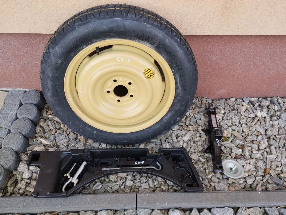 Mazda CX-7 CX-9 Koło Dojazdowe Dojazdówka 155/90r18 18&quot; Lewarek Klucz Ucho