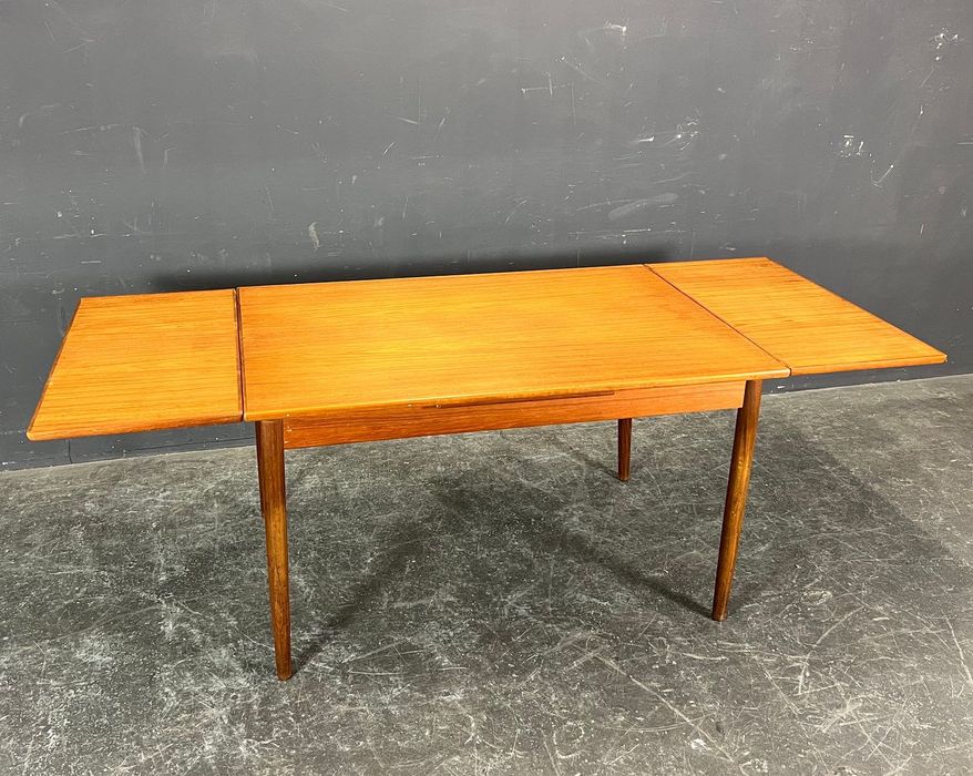 Stół tekowy duński rozkładany do jadalni - vintage - lata 70-te