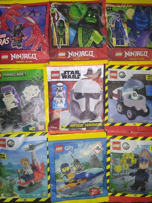 Ludziki figurki LEGO ninjago Minecraft star wars zestaw 9 sztuk nowe