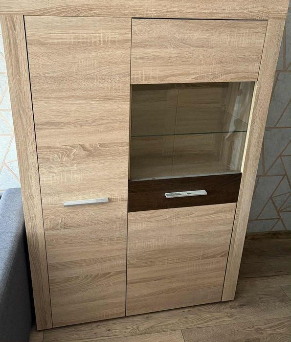 ABRA DUO meble salonowe (szafa, witryna, szafka RTV)