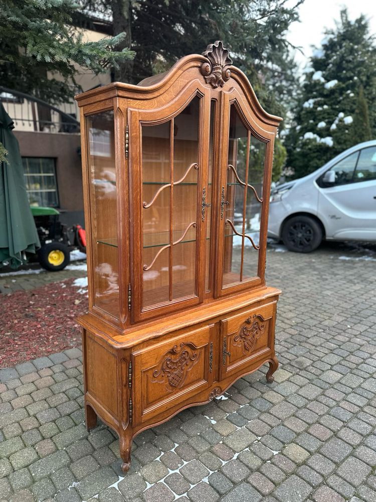 Witrynka ludwikowska dąb Ludwik XV
