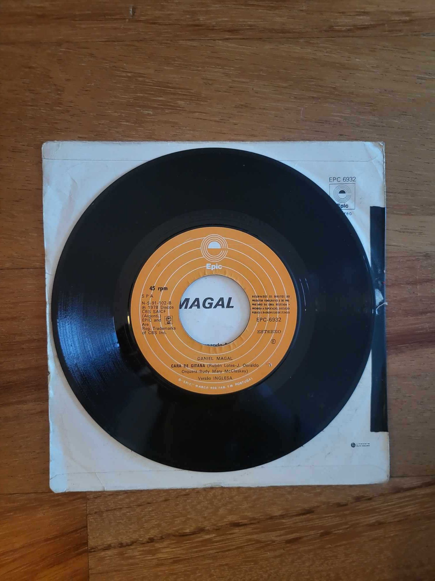 Disco Vinil | "Cara De Gitana", Daniel Magal