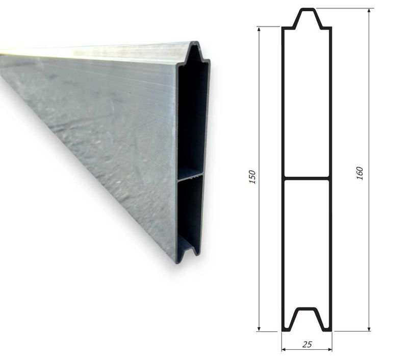 Deska aluminiowa PIRAMIDKA profil aluminiowy
