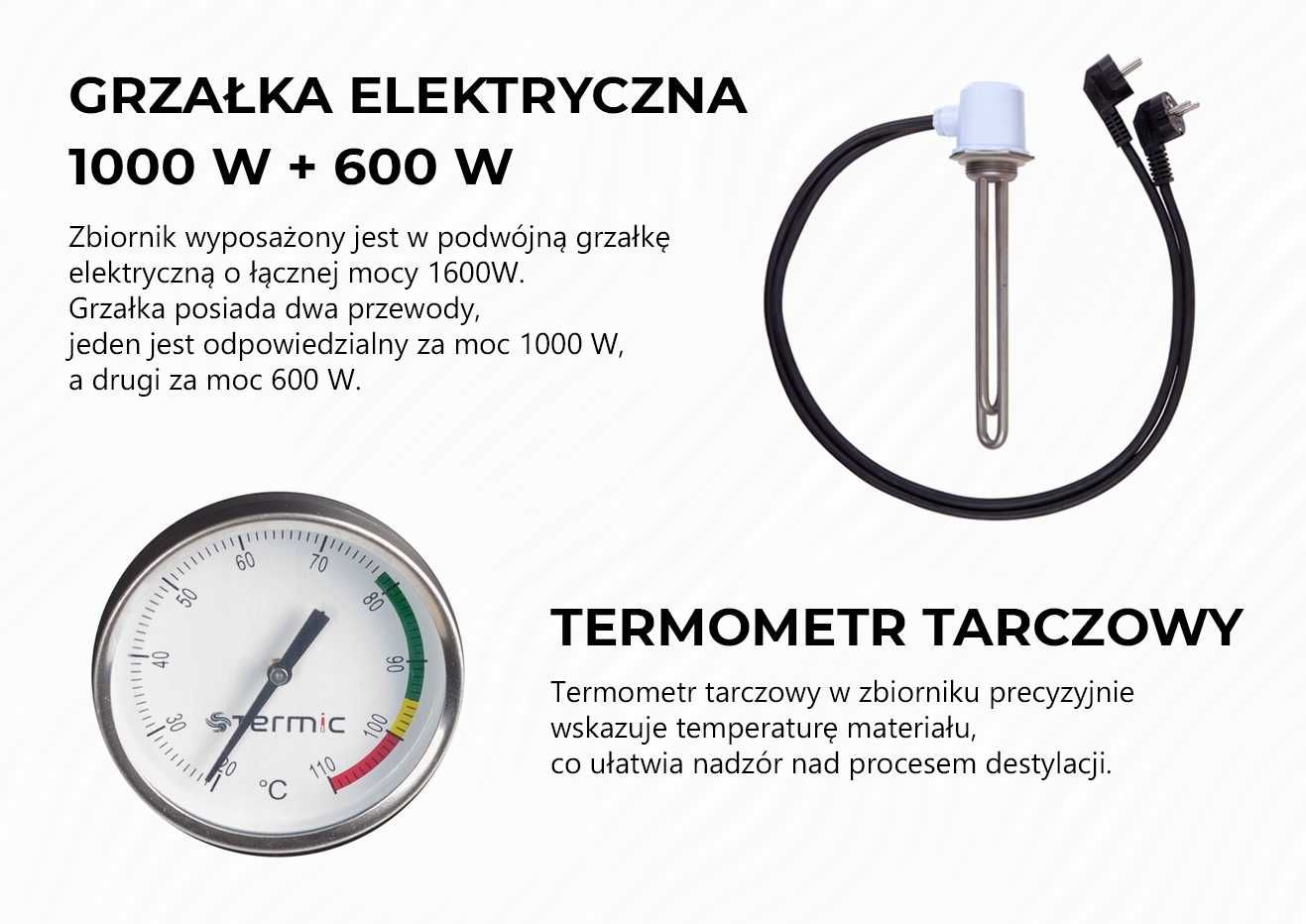 Zbiornik KEG 30L Destylator + złącze TRI-CLAMP DEKIEL