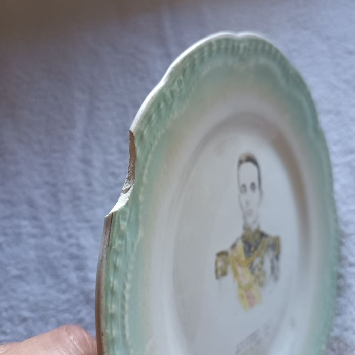 Prato raro louça Sacavém affonso 13 visita a lisboa 1903