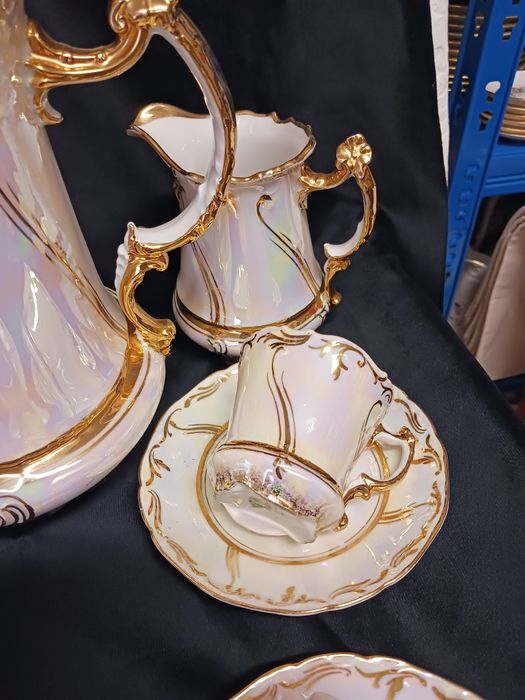 Carl Tielsch serwis kawowy opalizujacy