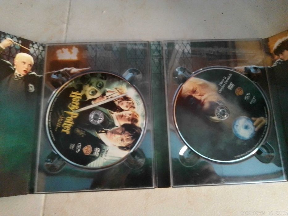 2 DVDs  Filme Harry Potter e a Câmara dos Segredos 2 DISCOS Camera