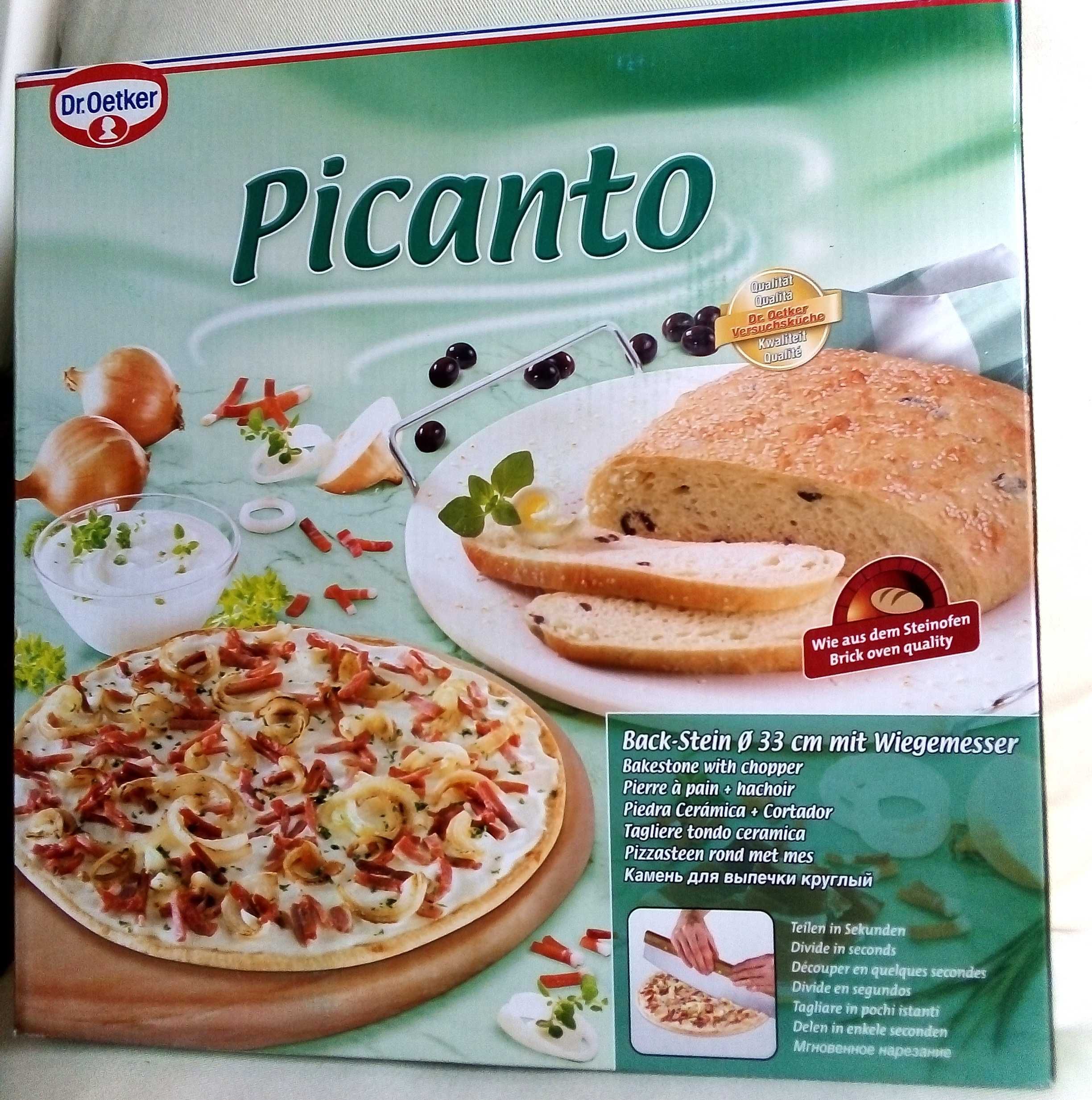 KAMIEŃ do pieczenia PIZZY + nóż PICANTO