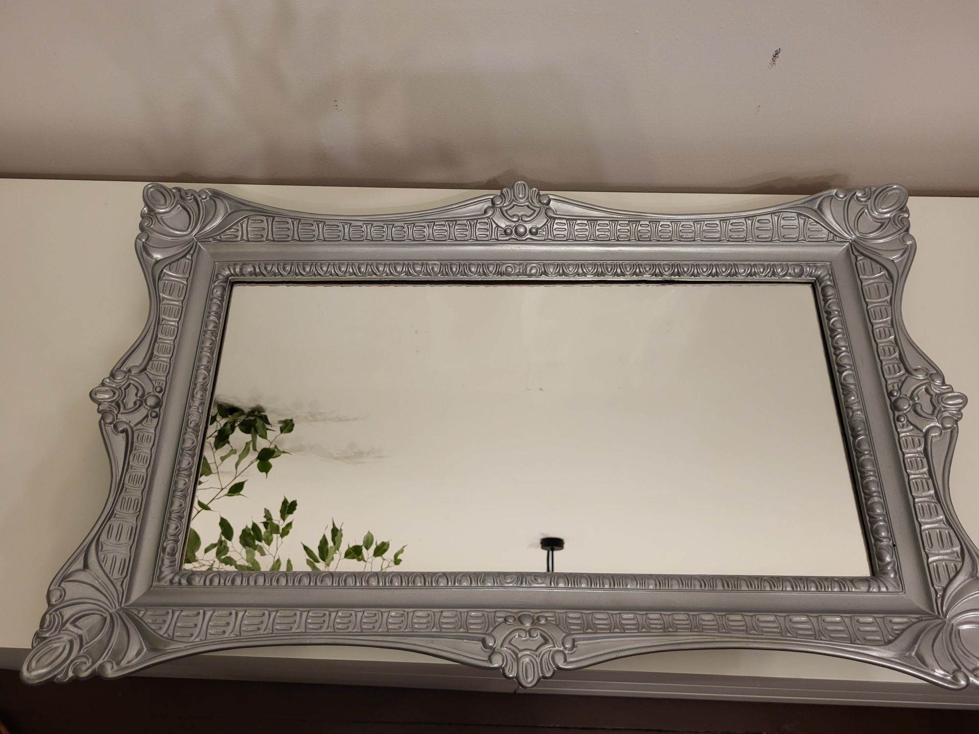 Lustro srebne 76x47 cm pion i poziom