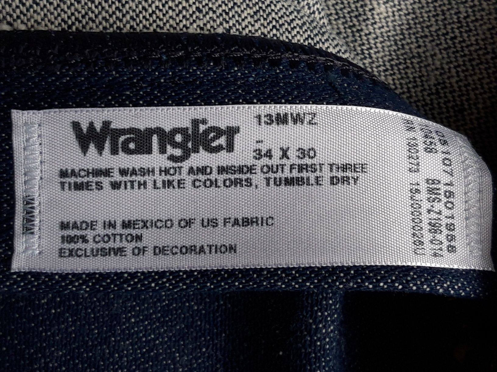 Джинсы Wrangler 13MWZ, размер W34 L30